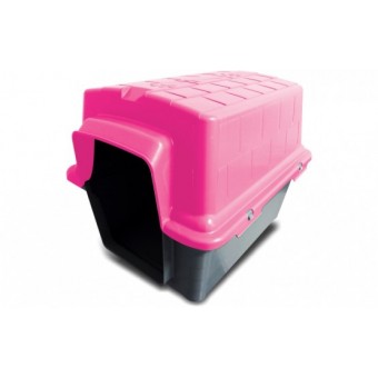 Casinha Plástica Furacão Pet Rosa - nº3 Casinha Plástica Furacão Pet Rosa - nº3